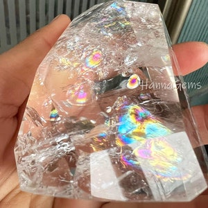Large Natural Translucent Clear Crystal Quartz Chunk, Raw Stone Clear Crystal Chunk, Healing Clear Quartz Gazing Chunk