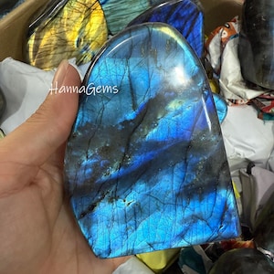 Natural Labradorite Freeform, Polished Labradorite Quartz Freeform Stone, Bluelight Greenlight Labradorite Freeform