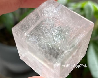 Natural Clear Quartz Crystal Cube, Clear Quartz Crystal Rubik's Cube, Specimen Healing Crystal