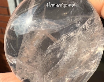 Natural Six-Star Rose Quartz Stone, Rose Crystal Hand Stone, Crystal Collection, Healing Crystal