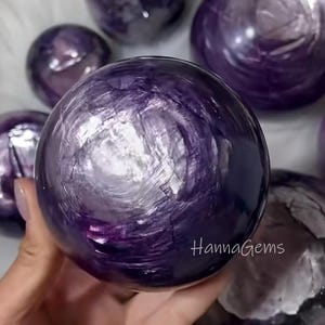 Natural Purple Lepidolite Sphere, High Quality Purple Lepidolite Sphere, Flashy Lepidolite Crystal Sphere