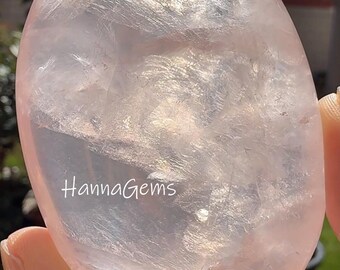 Natural Stunning Rose Quartz Stone, Rose Crystal Hand Stone, Crystal Collection, Healing Crystal