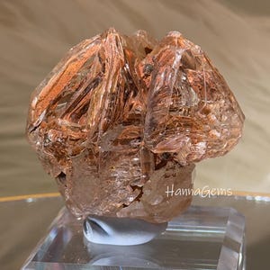 Natural Elestial Quartz Crystal, Red Mud Elestial Quartz Stone, Skeletal Quartz Crystal