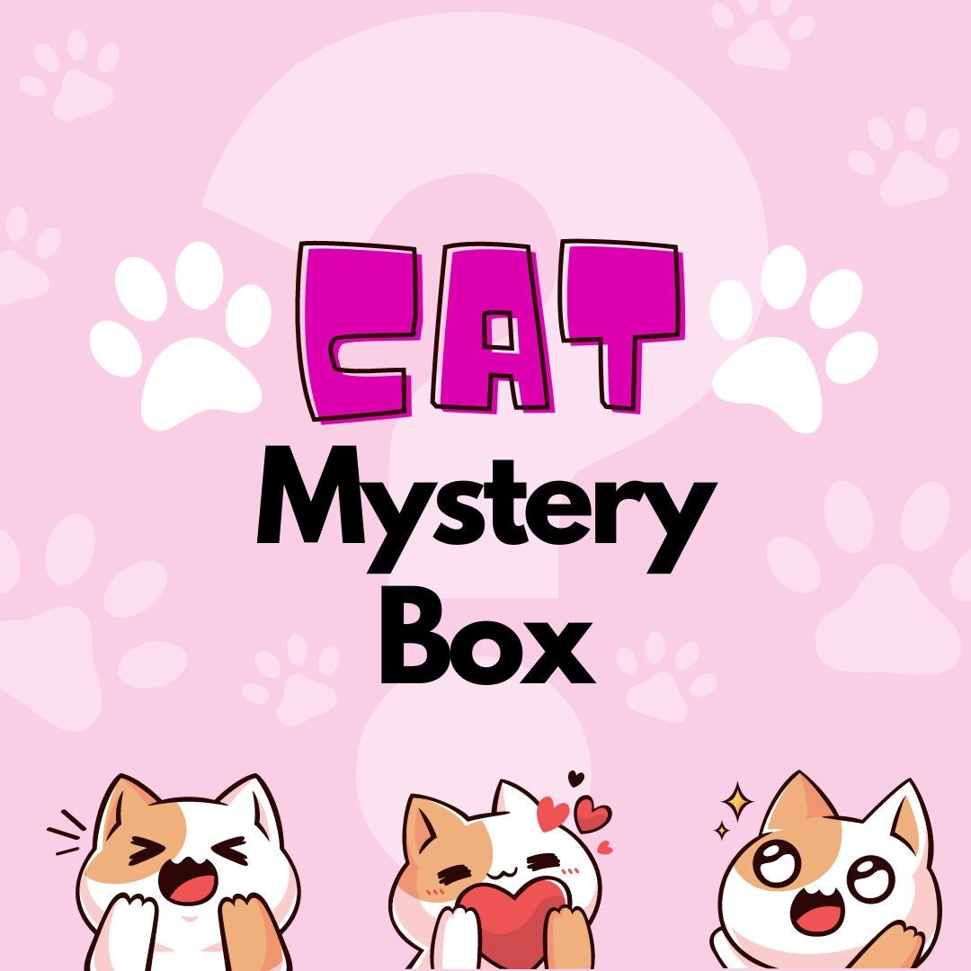 Cat Mystery Box Cat Themed Box Subscription Box Cat Earrings Cat