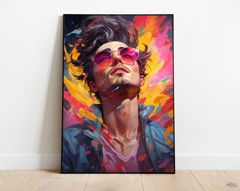Colorful Artwork, Rainbow, Poster Digital Print, Art Print, Wall Art Digital, Artwork Digital Poster Instant Download