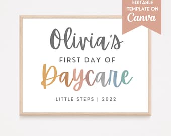 Editable First Day of School Sign | First Day of School Printable | Back to School Sign | Personalized School Sign | Last Day of School Sign