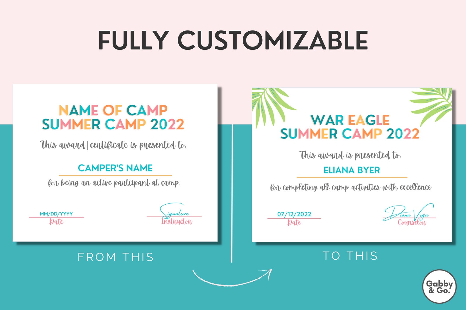summer-camp-certificate-printable-summer-printable-template-etsy