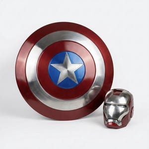 Captain America Fan Gift - Hand Forged 18 Gauge Steel Captain America Shield and Thor Mjolnir - Full Size Metal Thor Hammer Marvel Cosplay image 11