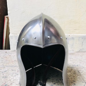 Medieval Barbuta Helmet, Cosplay Helmet, Knight Warrior Helmet best Halloween gift Home Decor
