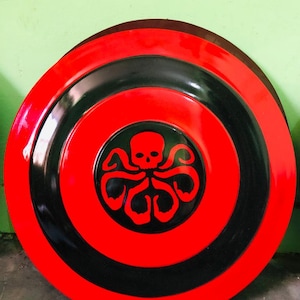 Marvels Avengers Captain America Shield | Marvels Hydra Octopus Shield Metal Prop Replica Shield Najlepszy przedmiot do dekoracji domu Prezent świąteczny