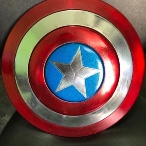 Captain America Shield 12" cali Najlepsza zabawka dla dzieci Metalowa rekwizytowa replika Marvel Avengers Replika tarczy Najlepszy przedmiot dekoracyjny do pokoju dziecięcego