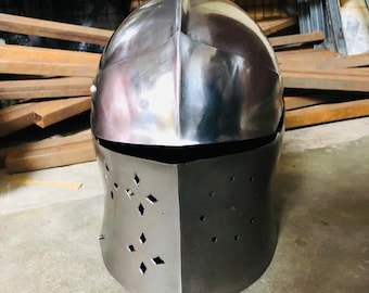 Mittelalterlicher Barbuta Helm: Mittelalterliche 18 Gauge Stahl Rüstung