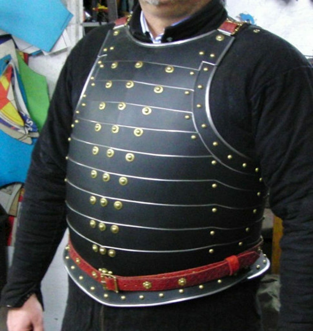 18GA Steel Medieval Upper Body Armor Breastplate Knight Cuirass Jacket ...