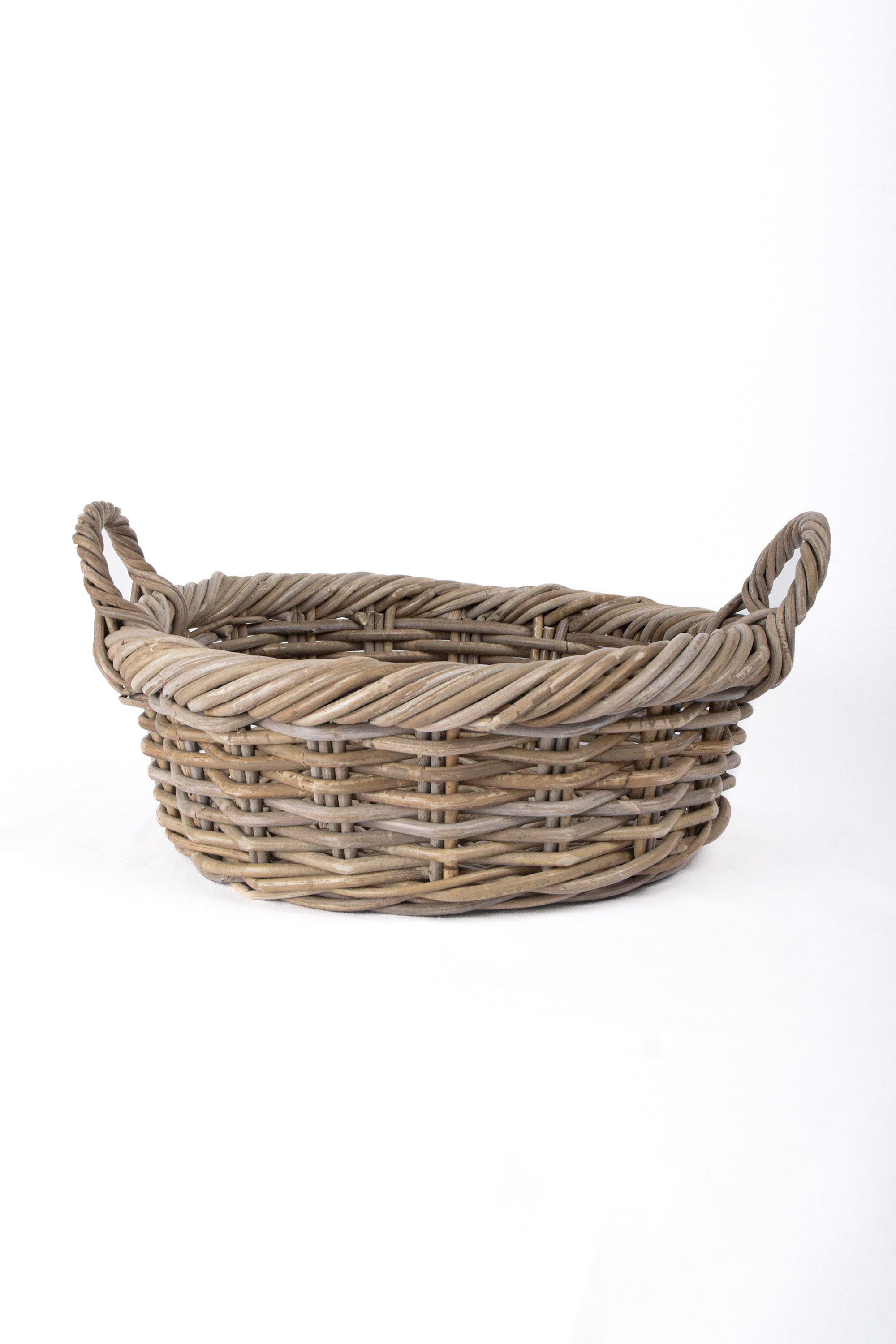 Tess Rattan Weave Storage Basket Wicker Kubu Weaved