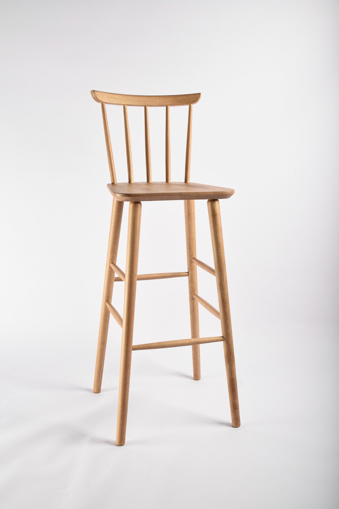 New Solid Wood 'warminster' Bar Stool Painted in Etsy UK