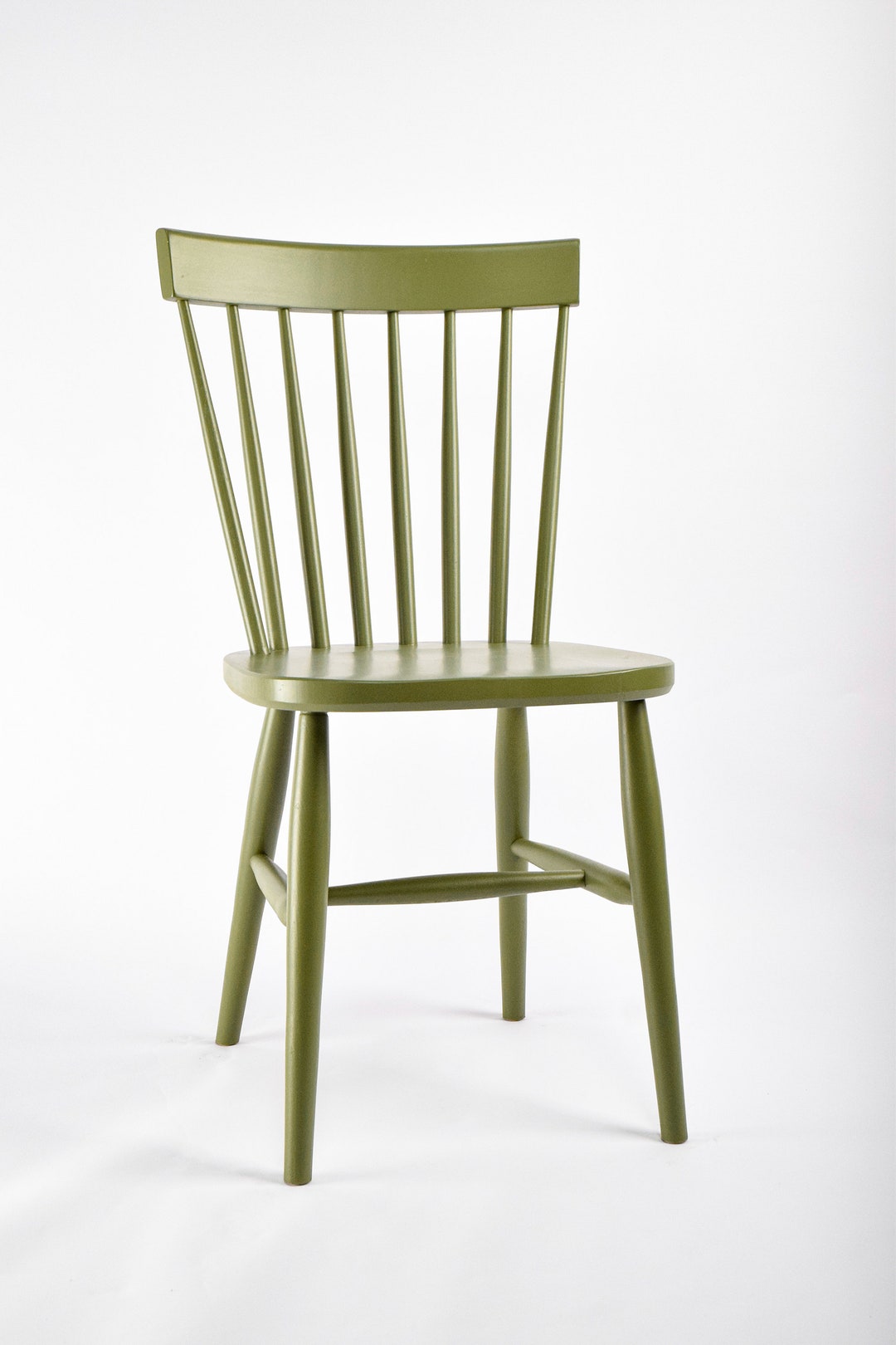 Scandinavian Nordic 'mandal' Wooden Chair, Painted Dining Chair