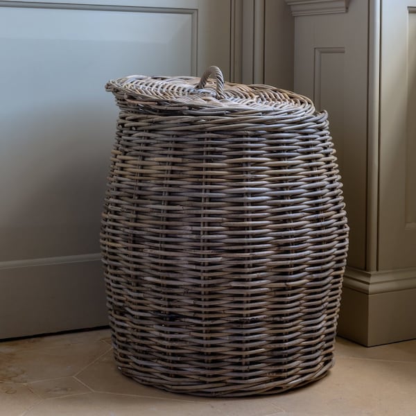 Harris Rattan Weave Laundry Basket, Harris Laundry Basket, Rattan Lidded Laundry Basket, Basket With Lid, Large Laundry Basket