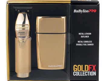 BaByliss PRO GoldFX Outlining Combo de recortadora y afeitadora de 110-220 voltios/50-60 Hz NUEVO