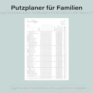 Planificador de limpieza para familias | Imprimible | Lleno o en blanco | PDF | Horario de limpieza | Para tareas diarias a anuales