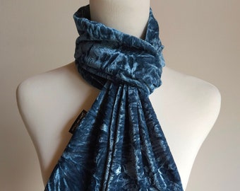 Light Teal Green Velvet Scarf Ice Crushed Velvet Soft and Warm Neck Wrap scarf