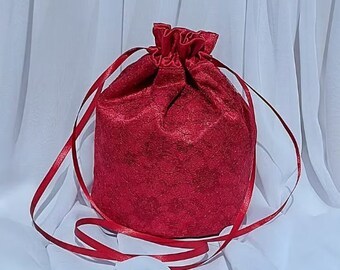 Sac Dolly en dentelle rouge vineux Sac de mariage Sac à main de bal de promo