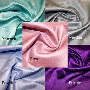Faux Silk Dolly Bag 16 colours Traditional Drawstring Wedding Bridesmaids Purse Faux Silk Bag Free UK Delivery image 5