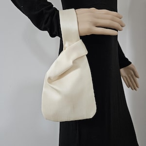 Mini sac japonais avec noeuds, taille téléphone portable, pochette pour poignet, mariée, demoiselle d'honneur, sac de soirée