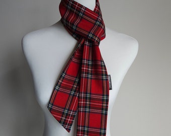 Roter Tartan dünner Schal Unisex dünner Schal Weihnachten Scottish Neujahr Brennt Nacht weich warm