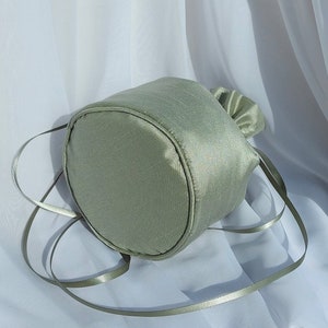 Faux Silk Dolly Bag 16 colours Traditional Drawstring Wedding Bridesmaids Purse Faux Silk Bag Free UK Delivery image 3