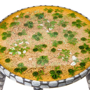 Unique epoxy resin table, Decorative table, Housewarming gift, Wood table, Round, House decoration, Interior design, Art, Handmade, Original