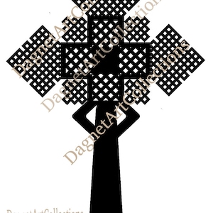 Ethiopian/Eritrean Orthodox Cross, Digital Download, Instant Download, Digital Print