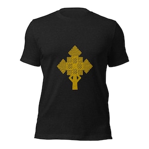 Ethiopian Cross, Coptic Cross, Orthodox Cross Gift for her, Gift for him Unisex t-shirt