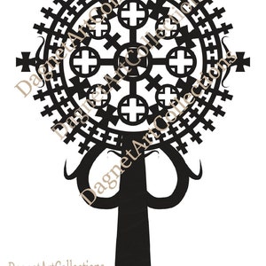 Ethiopian/Eritrean Orthodox Cross, Digital Download, Instant Download, Digital Print