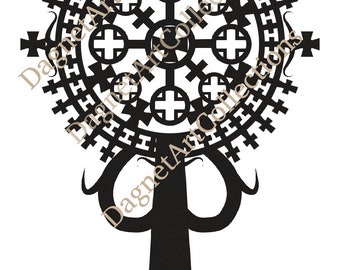 Ethiopian/Eritrean Orthodox Cross, Digital Download, Instant Download, Digital Print