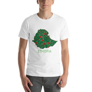 Carte éthiopienne T-shirt unisexe