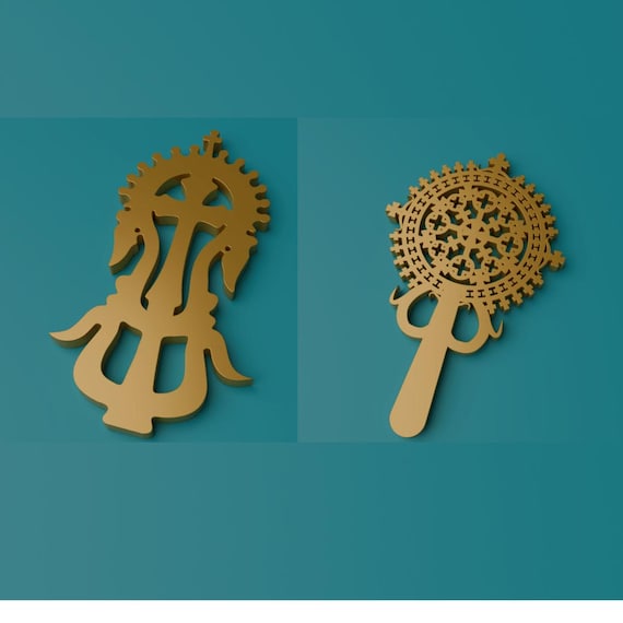 Crosses for 3D Printing, Ethiopian Crosses for 3d Printing and CNC