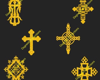 Ethiopian/Eritrean Orthodox Cross, Digital Download, Instant Download, Digital Print