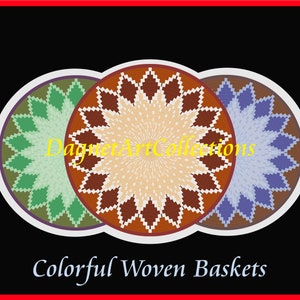 African Woven Basket (Beige/Brown) | Tigray Woven Basket | Nzuri basket | Digital Download
