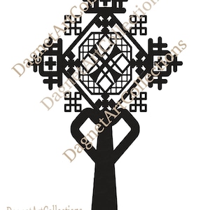 Ethiopisch/Eritrees-Orthodox Kruis, Digitale Download, Instant Download, Digitale Print