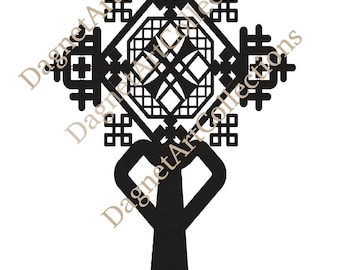 Ethiopian/Eritrean Orthodox Cross, Digital Download, Instant Download, Digital Print