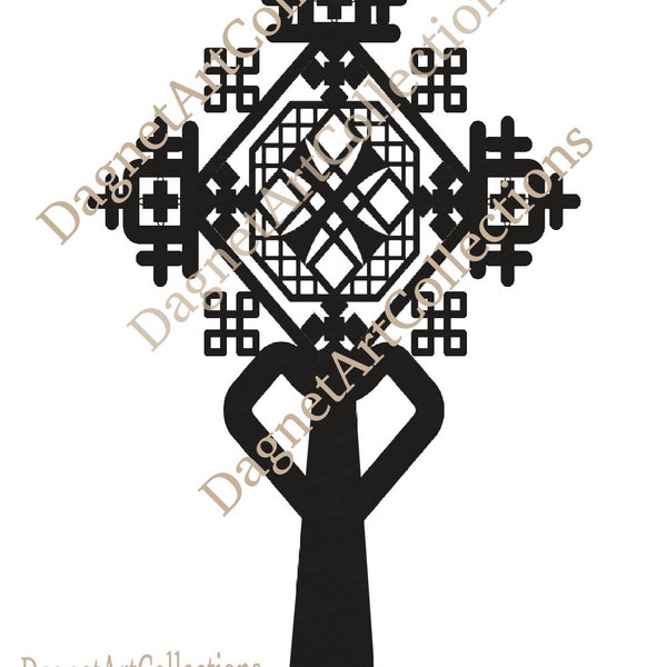 Ethiopian/Eritrean Orthodox Cross, Digital Download, Instant Download, Digital Print