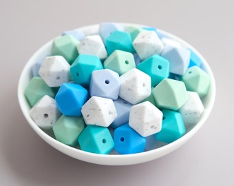 Hexagon Silicone Beads,Bulk Silicone Beads,Silicone Beads DIY,Wholesale Silicone Beads