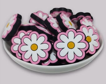 Flower Silicone Focal Beads, DIY Jewelry Supplies