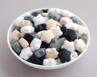 Star Silicone Beads,Bulk Silicone Beads,Silicone Beads DIY,Wholesale Silicone Beads