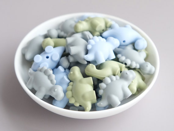 Dinosaur Silicone Beads,Stegosauria ,Diplodocus  Focal Bead, DIY Craft Supplies