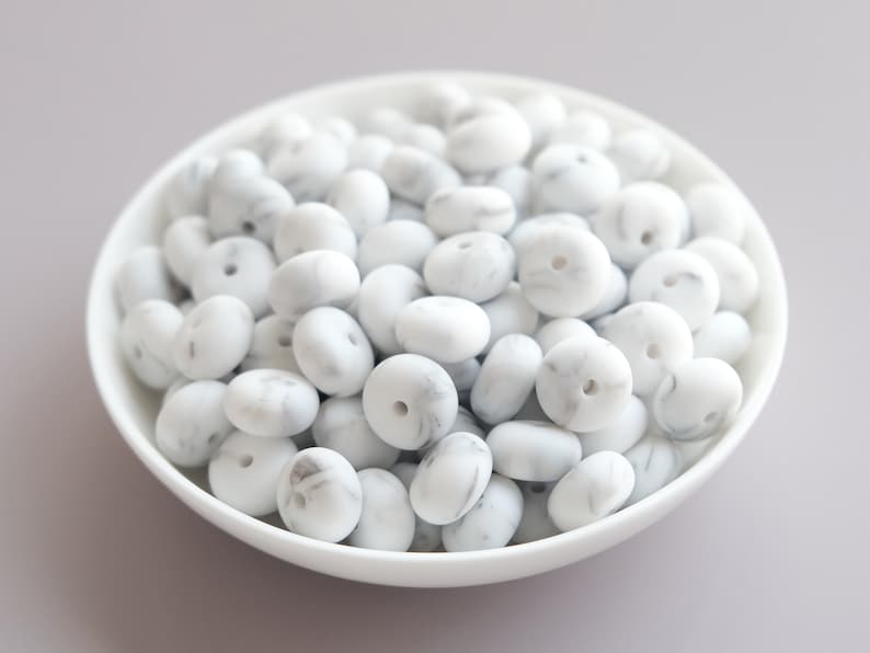 Cuentas De Silicona De ábaco De 14 Mm, Suministros Para Bisutería DIY