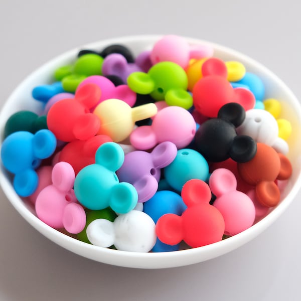 Mouse Silicone Beads,Bulk Silicone Beads,Silicone Beads DIY,Wholesale Silicone Beads
