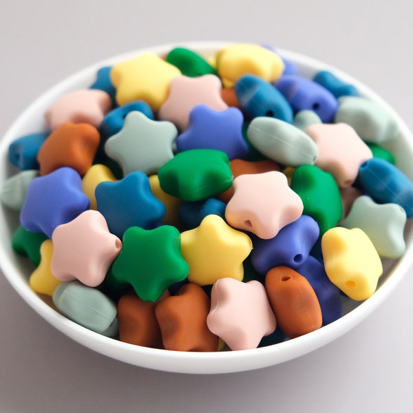 Star Silicone Beads,Bulk Silicone Beads,Silicone Beads DIY,Wholesale Silicone Beads