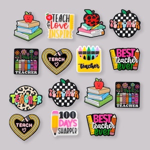 Contas de silicone decorativas para professores, acessórios artesanais para colares, pulseiras e chaveiros. imagem 1