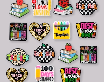 Teacher Silicone Focal Beads, DIY Necklace Bracelets Keychain Handmade Accessories